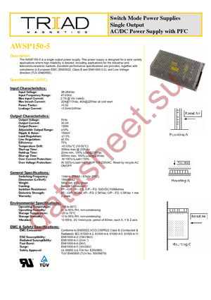 AWSP150-5 datasheet  